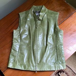 Rene Lizard Genuine Leather Vest